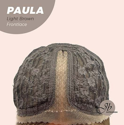 JBEXTENSION 12 Inches Bob Cut Light Brown Straight Pre-Cut Frontlace Glueless Wig PAULA LIGHT BROWN