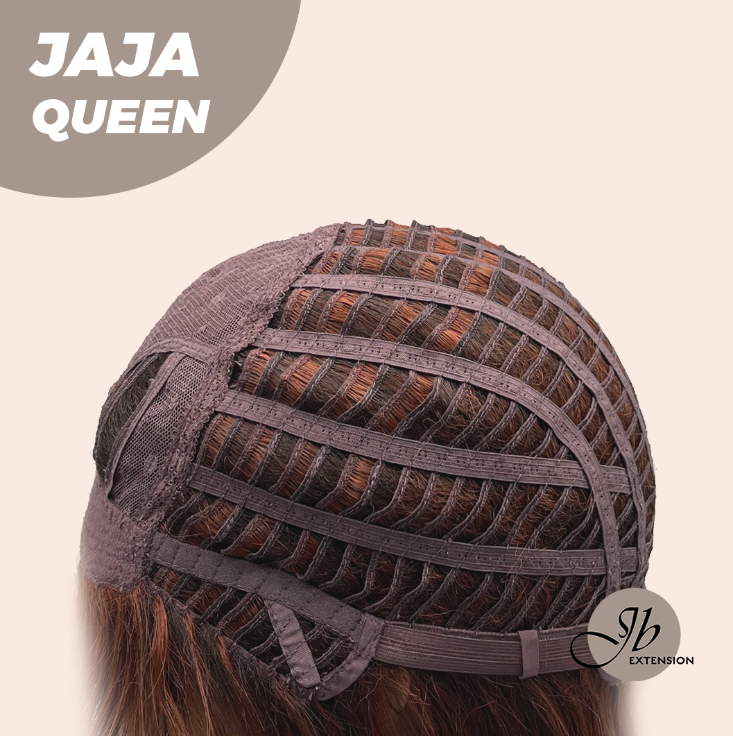 [FINAL SALE] JBEXTENSION 12 Inches Red Short Women Fashion Wig With Bangs JAJA QUEEN RED【PLUS PERMATEASE】【BENDY EAR TABS】
