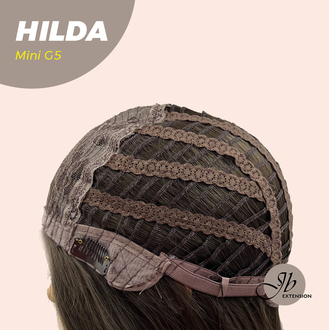 Get this look with our 28 Inches Long Cold Brown Straight Mini G5 Wig With Bangs HILDA