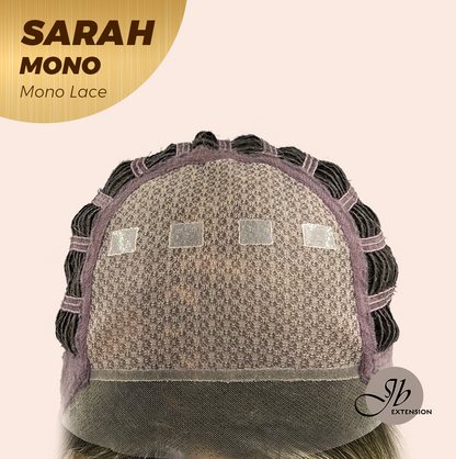 Nichole's Selection - SARAH MONO Monofilament Handmade Wig 6X5 Full Monofilament Hand Tied Top Wig 22 Inches Blonde Color Full Mono Lace Glueless Wig SARAH MONO【BENDY EAR TABS】