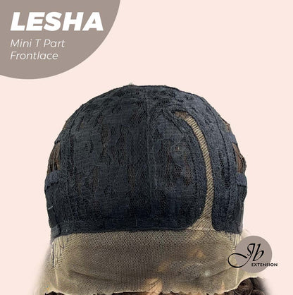 [FINAL SALE] JBEXTENSION 12 Inches Deep Curly Brown Side Part Mini T Part Frontlace Glueless Wig LESHA