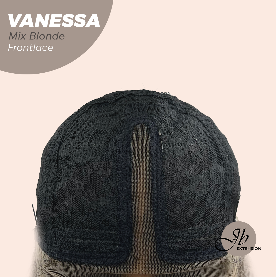 [FINAL SALE] JBEXTENSION 26 Inches Curly Mix Blonde Pre-Cut Frontlace Wig VANESSA MIX BLONDE