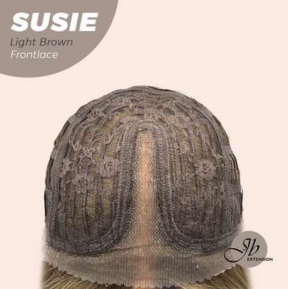 [FINAL SALE] JBEXTENSION 16 Inches Light Brown Women Pre-Cut Frontlace Glueless Wig SUSIE LIGHT BROWN