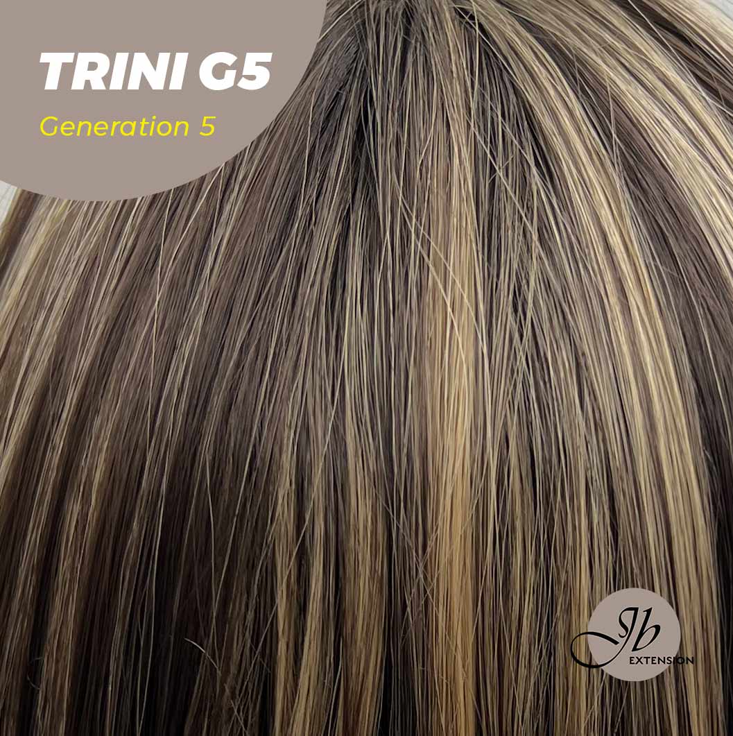 [FINAL SALE] JBEXTENSION GENERATION FIVE 24 Inches Dark Brown With Highlight Women Wig TRINI G5