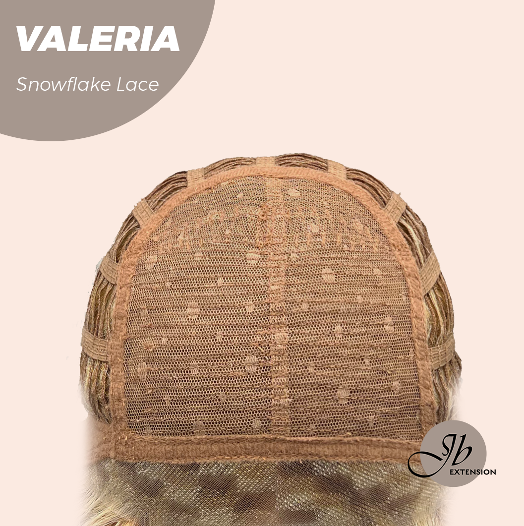 [FINAL SALE] JBEXTENSION 18 Inches Deep Curly Raw Sugar Blonde Pre-Cut Snowflake Lace Frontlace Glueless Wig VALERIA【PERMATEASE】【BENDY EAR TABS】