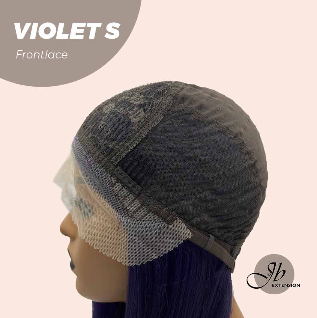 [FINAL SALE] JBEXTENSION 26 Inches Dark Purple Color Long Curly Frontlace Glueless Wig VIOLET S