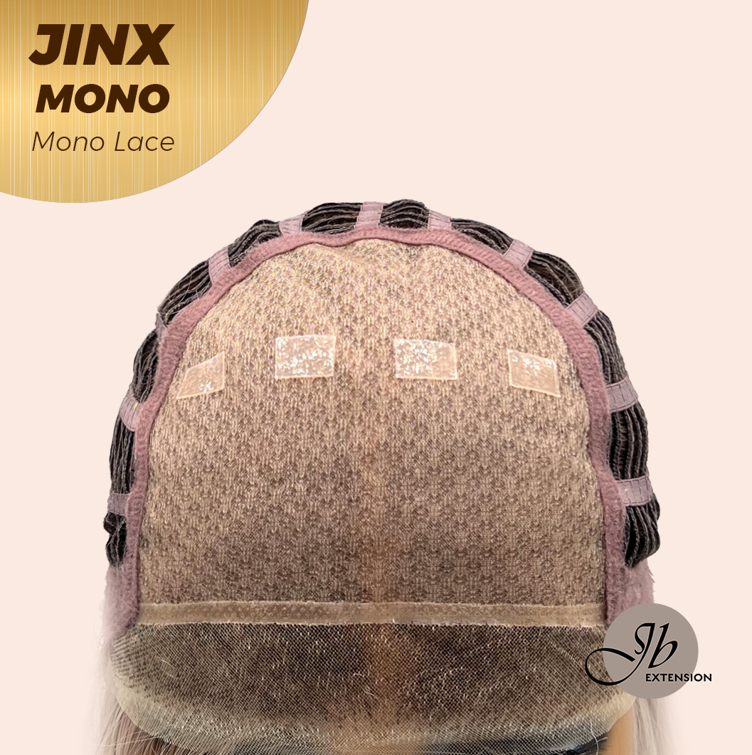 [FINAL SALE] JBEXTENSION JINX MONO Monofilament Handmade Wig 6X5 Full Monofilament Hand Tied Top Wig 12 Inches Blonde Mono Lace Wig With Anti-slip Silicone Strips Glueless Wig JINX MONO【BENDY EAR TABS】