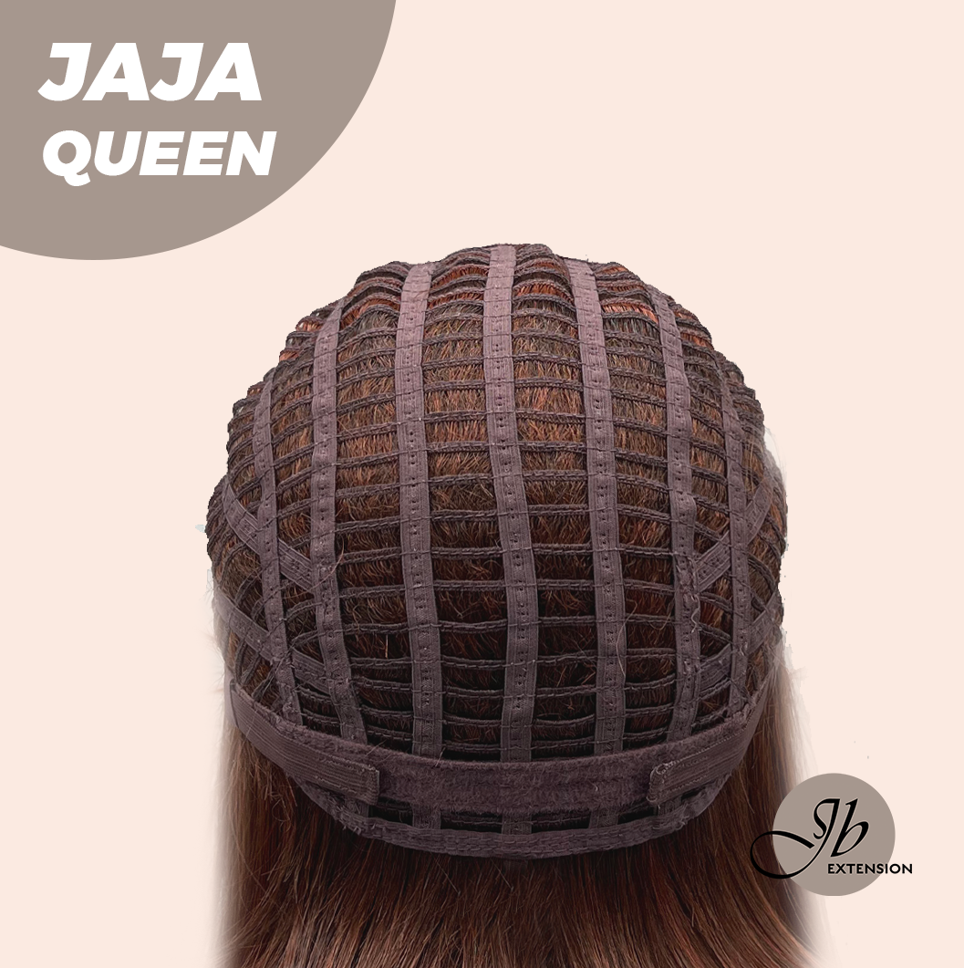 [FINAL SALE] JBEXTENSION 12 Inches Red Short Women Fashion Wig With Bangs JAJA QUEEN RED【PLUS PERMATEASE】【BENDY EAR TABS】