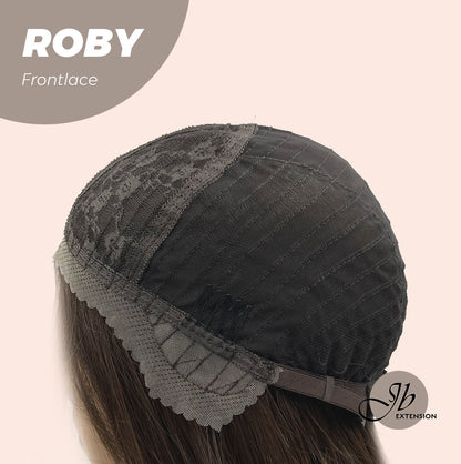 JBEXTENSION 22 Inches Brown Medium Length Women Pre-Cut Frontlace Glueless Wig ROBY