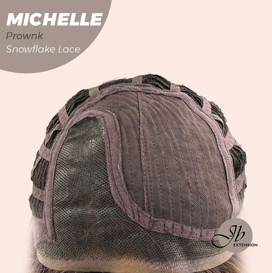 JBEXTENSION 10 Inches Prownk Pre-Cut Side Part Snowflake Lace Frontlace Glueless Wig MICHELLE PROWNK【BENDY EAR TABS】