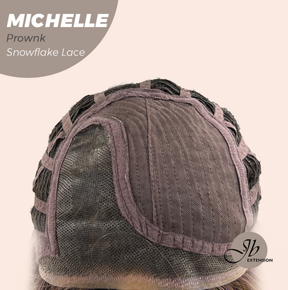 JBEXTENSION 10 Inches Prownk Pre-Cut Side Part Snowflake Lace Frontlace Glueless Wig MICHELLE PROWNK【BENDY EAR TABS】