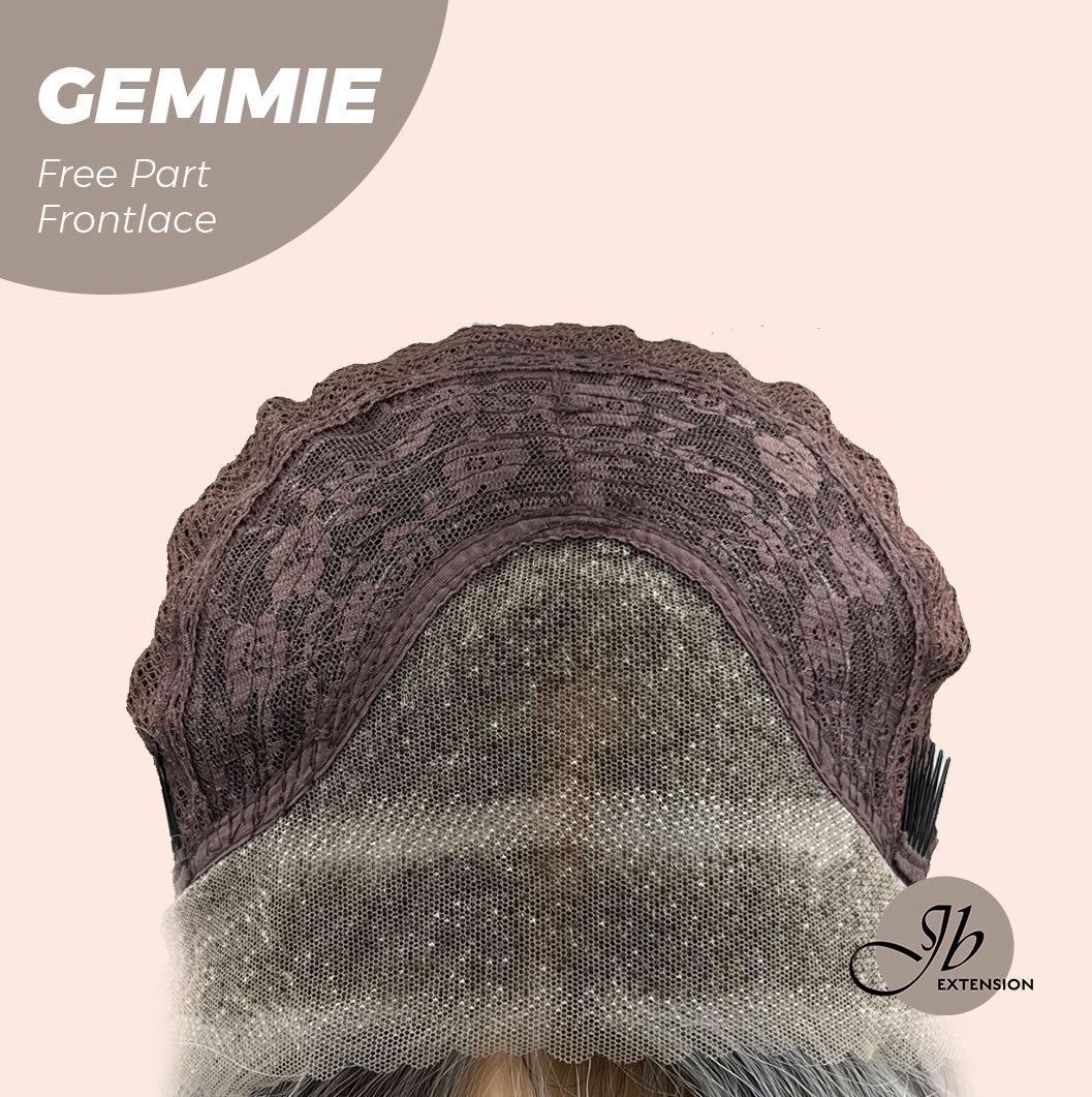 [FINAL SALE] JBEXTENSION 20 Inches Grey Pre-Cut Free Part Frontlace Glueless Wig GEMMIE