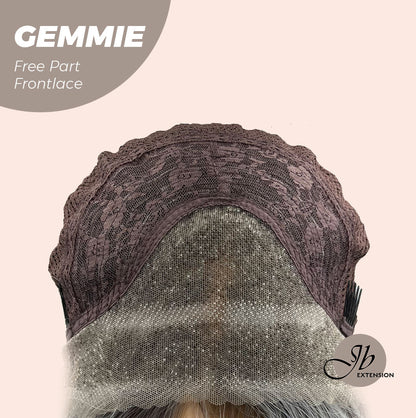 [FINAL SALE] JBEXTENSION 20 Inches Grey Pre-Cut Free Part Frontlace Glueless Wig GEMMIE