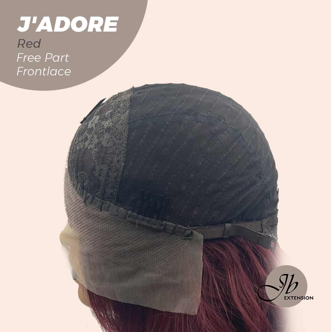 [FINAL SALE] JBEXTENSION 10 Inches Red Curly Lace Front Wig.Pre Plucked 13*4 HD Transparent Lace Frontal Handmade Futura Fiber Swiss Lace Synthetic Fiber Glueless Wig JADOR RED