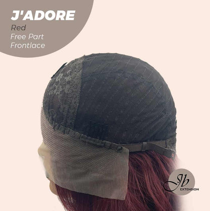 [FINAL SALE] JBEXTENSION 10 Inches Red Curly Lace Front Wig.Pre Plucked 13*4 HD Transparent Lace Frontal Handmade Futura Fiber Swiss Lace Synthetic Fiber Glueless Wig JADOR RED