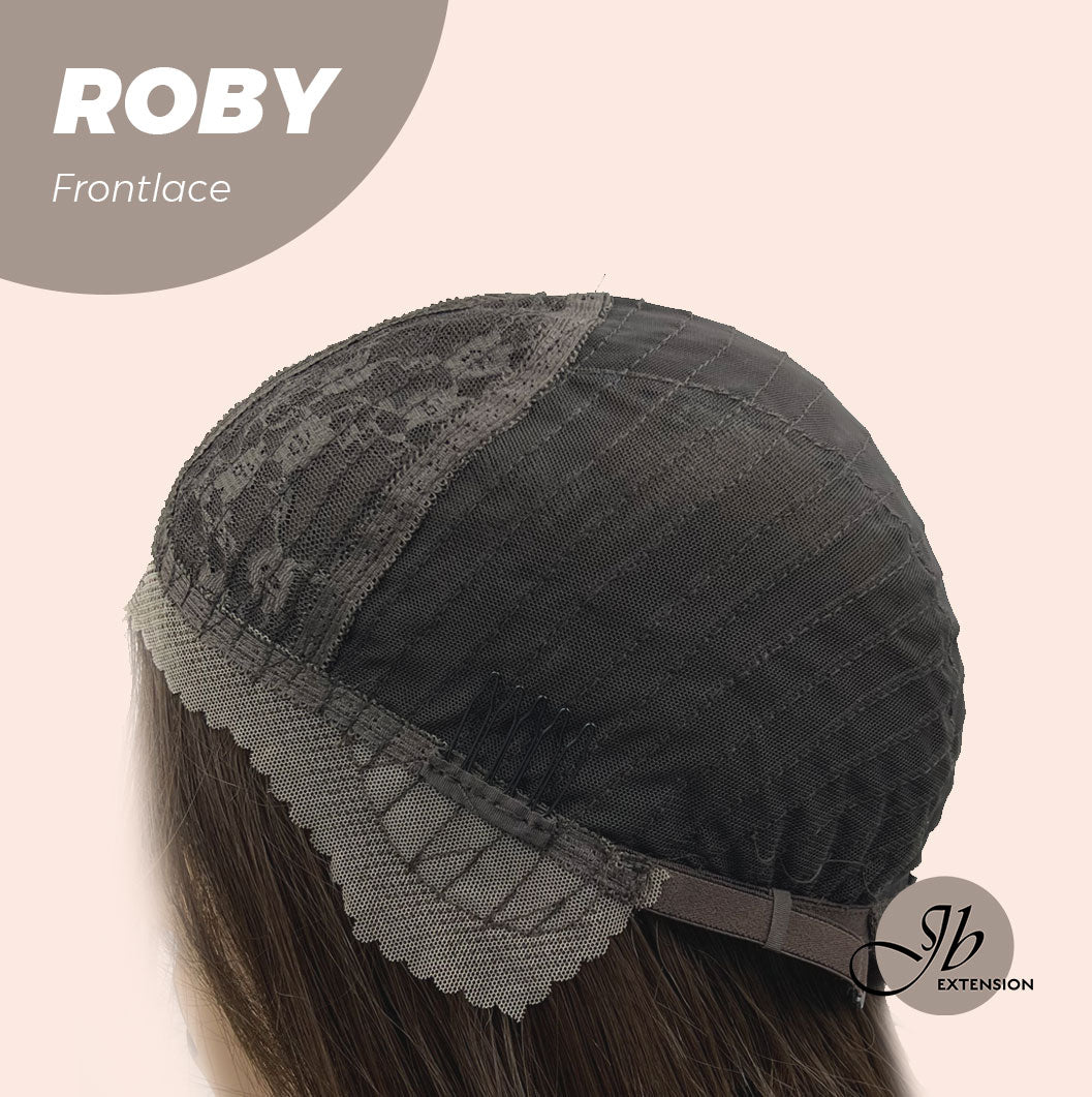Nichole's Selection -22 Inches Brown Medium Length Women Pre-Cut Frontlace Glueless Wig ROBY