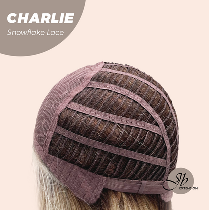 [PRE-ORDER] JBEXTENSION 12 Inches Mix Blonde Pre-Cut Side Part Snowflake Lace Frontlace Glueless Wig CHARLIE【BENDY EAR TABS】