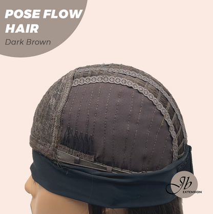 JBEXTENSION 18 Inches Dark Brown Headband Wig POSE FLOW HAIR - DARK BROWN