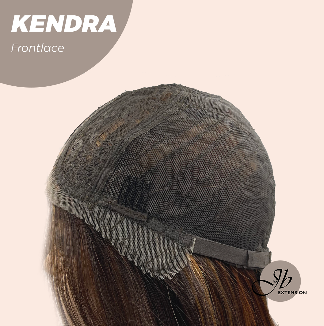 [FINAL SALE] JBEXTENSION 16 Inches Auburn Highlight Pre-Cut Frontlace Glueless Wig KENDRA