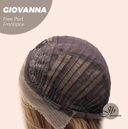 JBEXTENSION 22 Inches Mix Blonde Straight Fiber X, Tangle Less Pre-Cut Free Part Frontlace Glueless Wig GIOVANNA【FIBER X】
