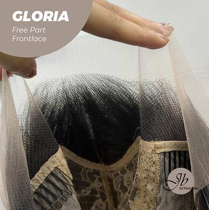 [FINAL SALE] JBEXTENSION 30 Inches Blonde With Dark Root Extra Long Straight Lace Front Wig.Pre Plucked 6*14 HD Transparent Lace Frontal Glueless Wig GLORIA