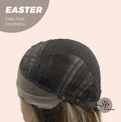 [FINAL SALE] JBEXTENSION 25 Inches Mix Blonde Curly Free Part Pre-Cut Frontlace Glueless Wig EASTER