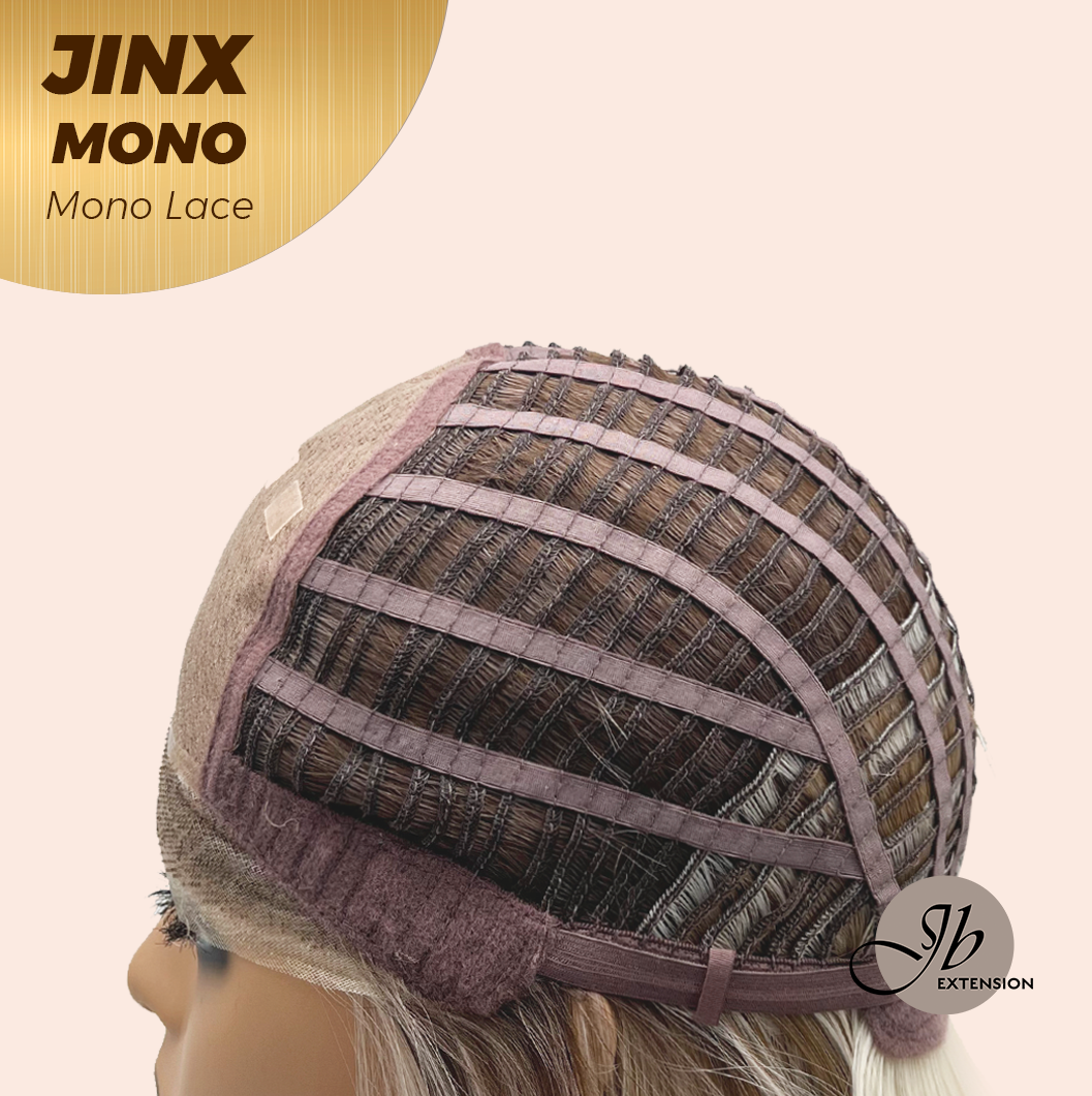 [FINAL SALE] JBEXTENSION JINX MONO Monofilament Handmade Wig 6X5 Full Monofilament Hand Tied Top Wig 12 Inches Blonde Mono Lace Wig With Anti-slip Silicone Strips Glueless Wig JINX MONO【BENDY EAR TABS】