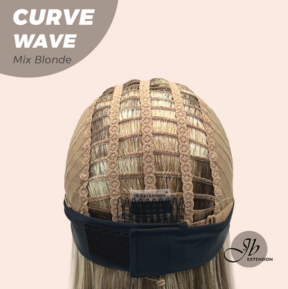 JBEXTENSION 26 Inches Long Wave Mix Blonde Headband Wig CURVE WAVE - MIX BLONDE