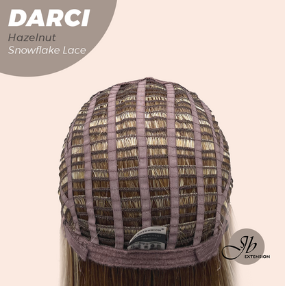 [FINAL SALE] JBEXTENSION 25 Inches Hazelnut Blonde Highlight Pre-Cut Snowflake Lace Frontlace Glueless Wig DARCI HAZELNUT【PERMATEASE】【BENDY EAR TABS】- M/L