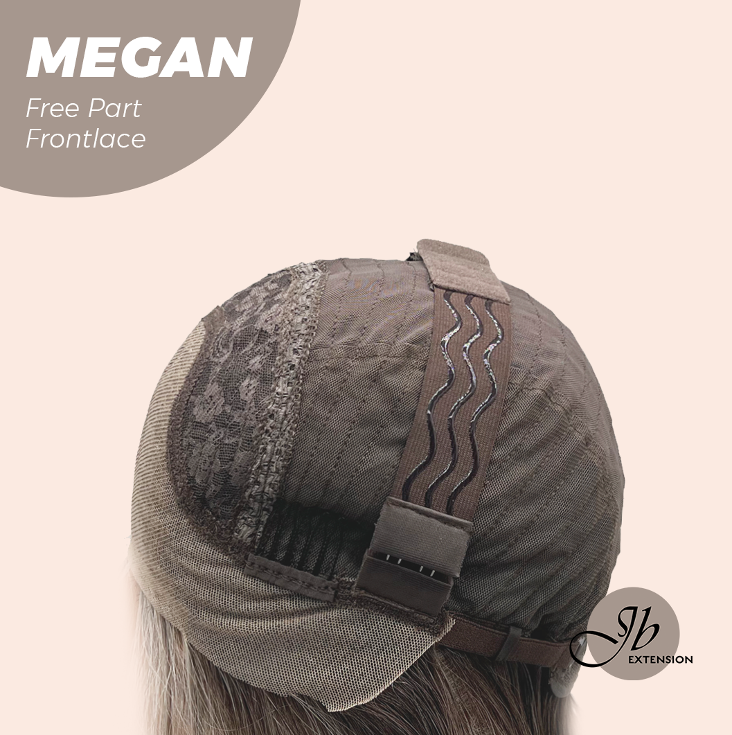 JBEXTENSION 20 Inches Mix Grey Curly Fiber X, Tangle Less Pre-Cut Free Part Frontlace Glueless Wig MEGAN【FIBER X】