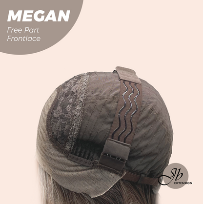 JBEXTENSION 20 Inches Mix Grey Curly Fiber X, Tangle Less Pre-Cut Free Part Frontlace Glueless Wig MEGAN【FIBER X】