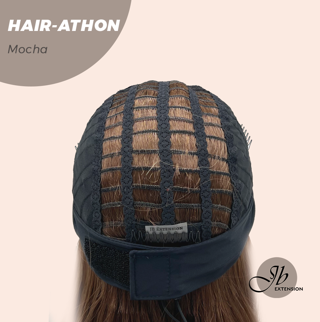 JBEXTENSION 18 Inches Curly Mocha Headband Wig HAIR-ATHON - MOCHA