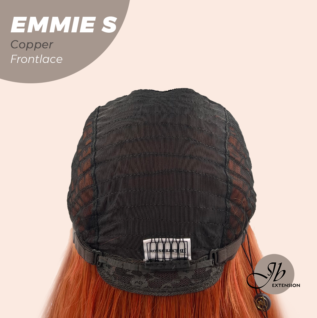 [FINAL SALE] JBEXTENSION 22 Inches Curly Copper Pre-Cut Frontlace Glueless Wig EMMIE S COPPER