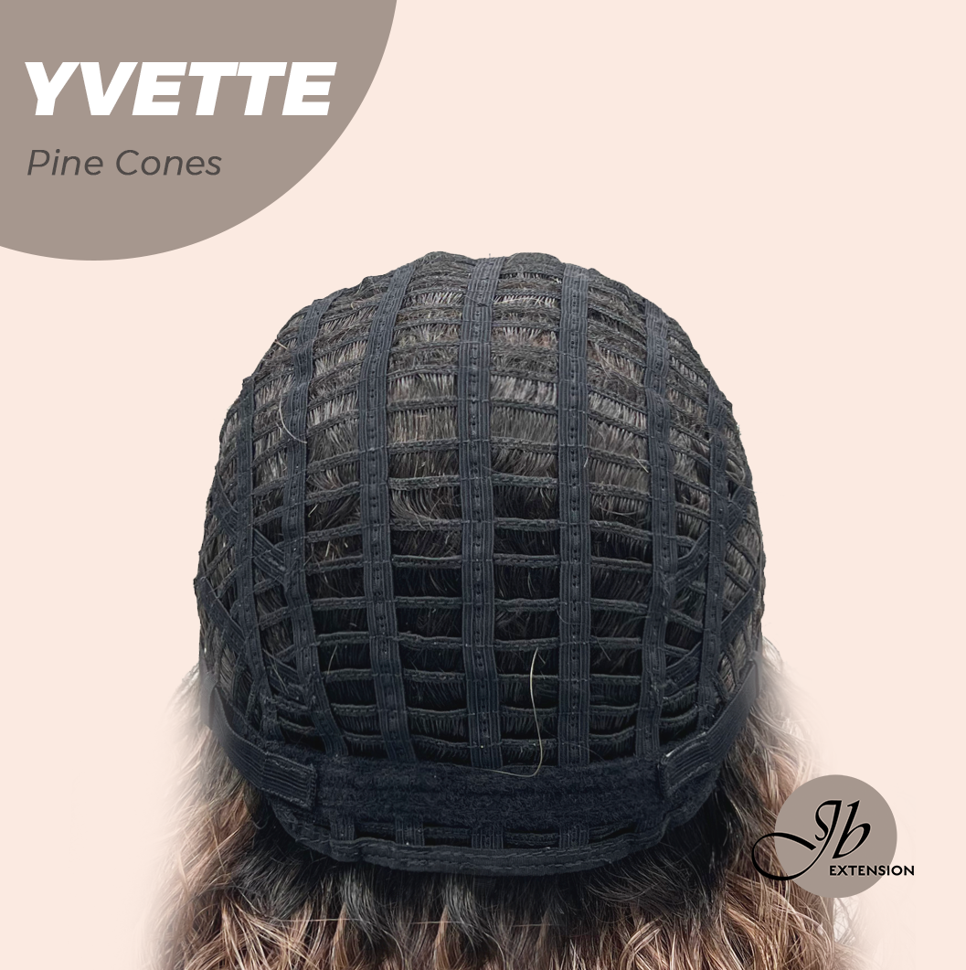 [FINAL SALE] JBEXTENSION 14 Inches Extra Curly Pine Cones Wig Women Fashion Full Machine Wig YVETTE PINE CONES【PLUS PERMATEASE】【BENDY EAR TABS】