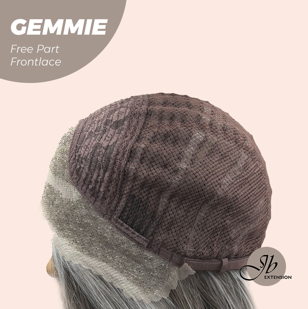 [FINAL SALE] JBEXTENSION 20 Inches Grey Pre-Cut Free Part Frontlace Glueless Wig GEMMIE