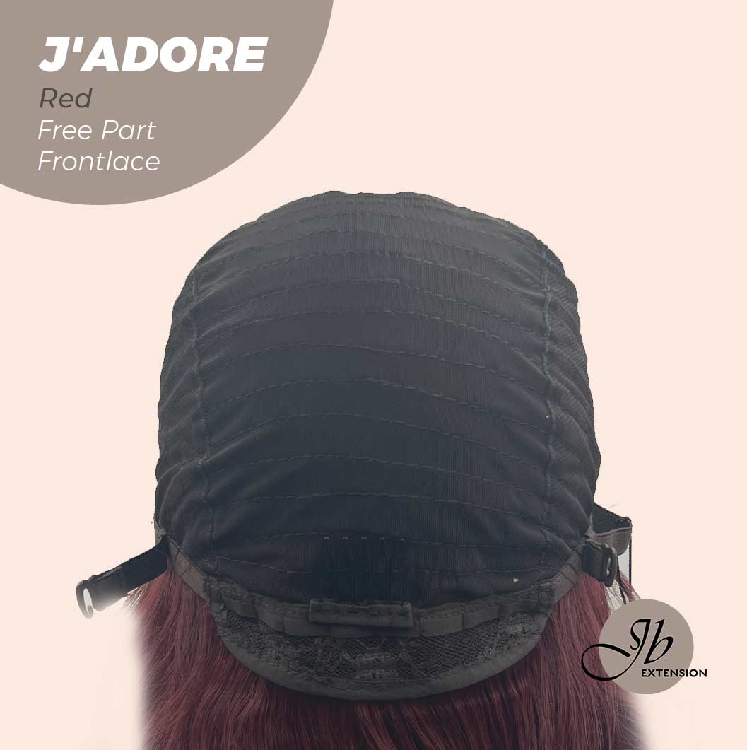 [FINAL SALE] JBEXTENSION 10 Inches Red Curly Lace Front Wig.Pre Plucked 13*4 HD Transparent Lace Frontal Handmade Futura Fiber Swiss Lace Synthetic Fiber Glueless Wig JADOR RED