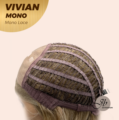 [FINAL SALE] JBEXTENSION VIVIAN MONO Monofilament Handmade Wig 6X5 Full Monofilament Hand Tied Top Wig 12 Inches Blonde Wave Mono Lace Wig With Anti-slip Silicone Strips Glueless Wig VIVIAN MONO【BENDY EAR TABS】