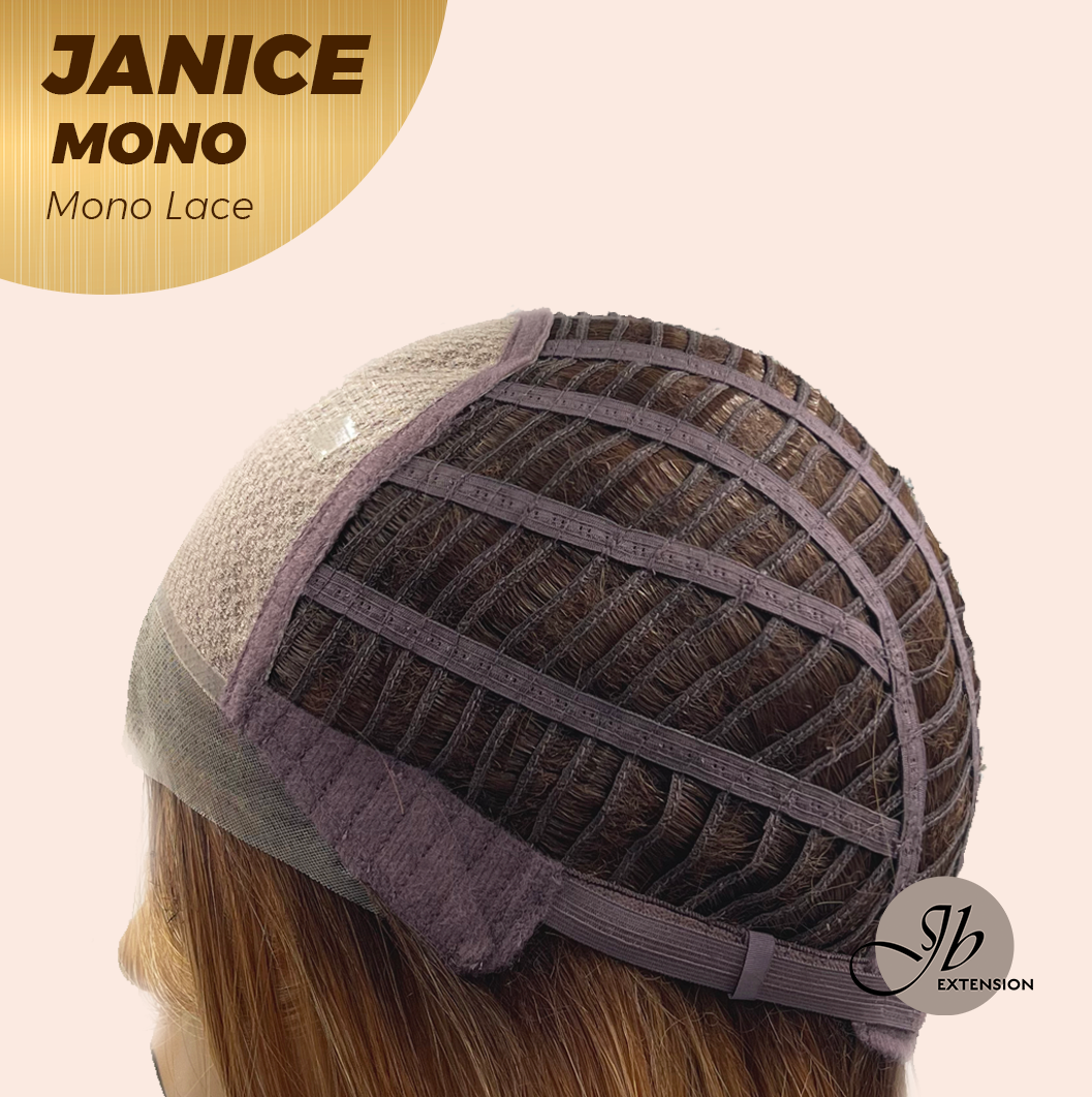 [PRE-ORDER] HOT OF SEASON -  JANICE MONO Monofilament Handmade Wig 6X5 Full Monofilament Hand Tied Top Wig 20 Inches Copper Mono Lace Wig With Anti-slip Silicone Strips Glueless Wig JANICE MONO【BENDY EAR TABS】