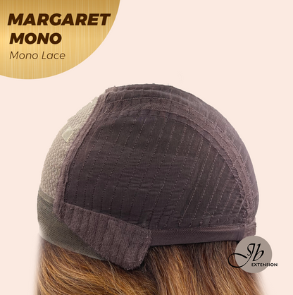 [PRE-ORDER] JBEXTENSION MARGARET MONO Monofilament Handmade Wig 6X5 Full Monofilament Hand Tied Top Wig 20 Inches Light Copper Mono Lace Handmade Futura Fiber Wig With Anti-slip Silicone Strips Glueless Wig MARGARET MONO【BENDY EAR TABS】