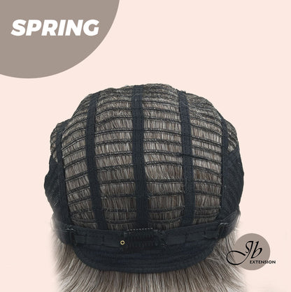 Rachel's Pick-Get Pixie Cut Silver Half Real Human Hair Half Futura Fiber Fashion Women Wig SPRING