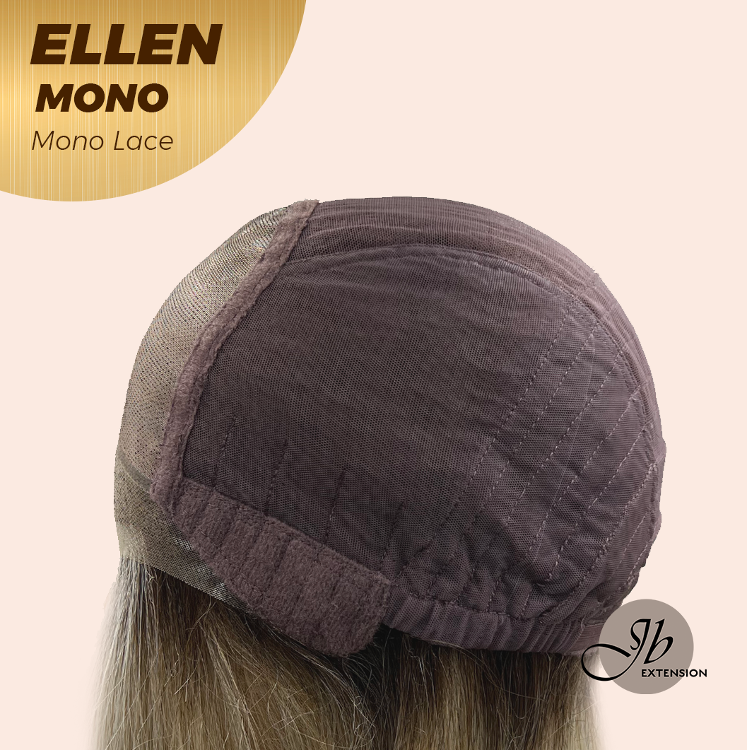 HOT OF SEASON -  ELLEN MONO Full Monofilament Handmade Full Lace Full Hand Tied Wig 12 Inches Blonde Mono Lace Handmade Futura Fiber Wig Glueless Wig ELLEN MONO【BENDY EAR TABS】