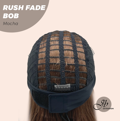JBEXTENSION 12 Inches Short Hair Mocha Headband Wig RUSH FADE BOB - MOCHA