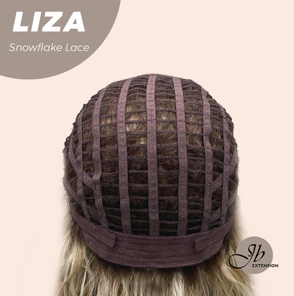 [PRE-ORDER] JBEXTENSION 19 Inches Deep Curly Blonde Pre-Cut Snowflake Lace Frontlace Glueless Wig LIZA SNOWFLAKE【PERMATEASE】【BENDY EAR TABS】