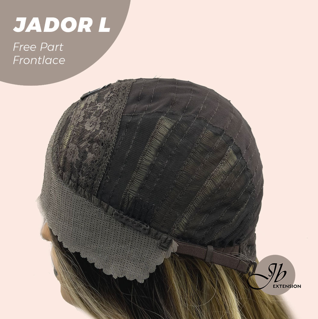 [FINAL SALE] JBEXTENSION 24 Inches Blonde Highlight Curly Lace Front Wig.Pre Plucked 13*4 HD Transparent Lace Frontal Handmade Futura Fiber Swiss Lace Synthetic Fiber Pre-Cut Lace Glueless Wig JADOR L
