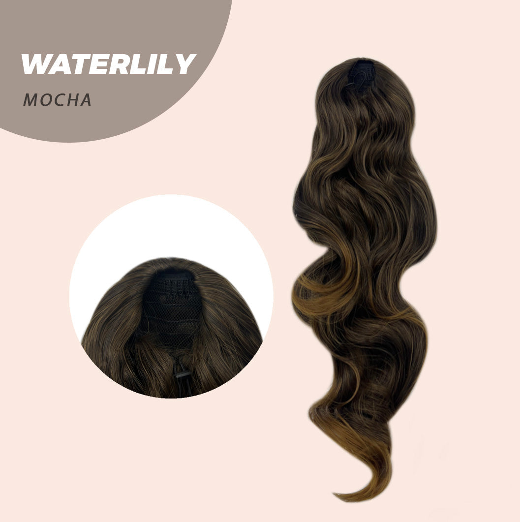 JBEXTENSION 22 Inches Ponytail Coulisse Curly WATERLILY