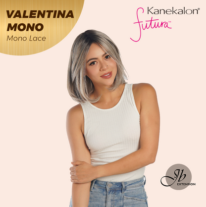 [FINAL SALE] JBEXTENSION VALENTINA MONO Monofilament Handmade Wig 6X5 Full Monofilament Hand Tied Top Wig 12 Inches Ombre Brown Full Mono Lace Wig With Anti-slip Silicone Strips Glueless Wig VALENTINA MONO【BENDY EAR TABS】